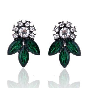 Green Stud Earrings